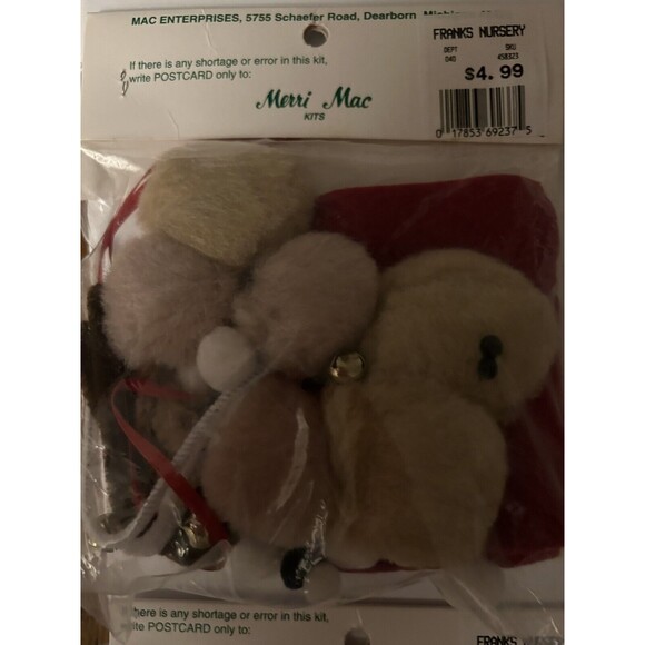 Merri Mac Decorate Your Own Christmas Kits Vintage Lot of 8 NEW SEALED - Picture 11 of 16